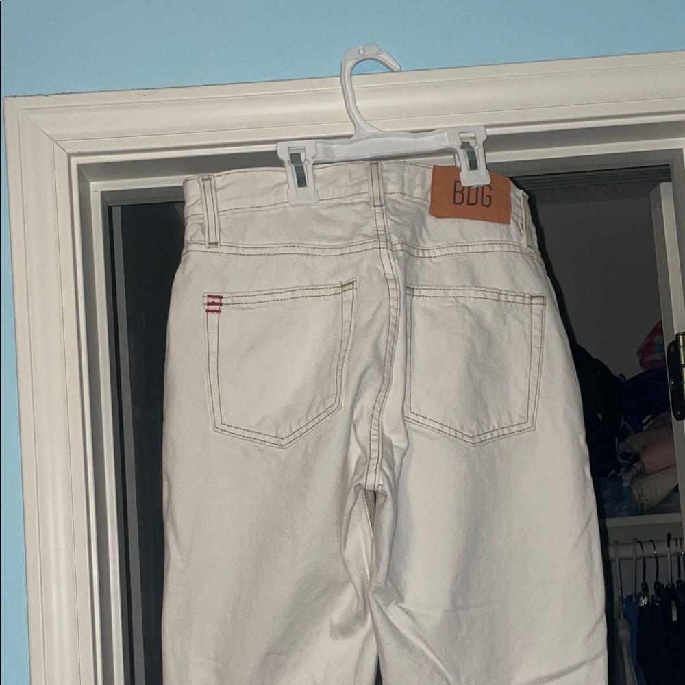 BDG Women's Cream Straight Leg Jeans - Picture 2 of 4